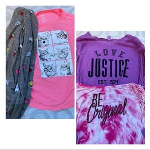 Justice size 20 shirt bundle
